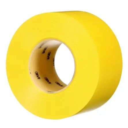 Produktfoto 1 von 3M 971 Vinyl Bodenmakierung Gelb Typ Markierungsband, Stärke 0.43 mm, 76.2mm x 32.9 m