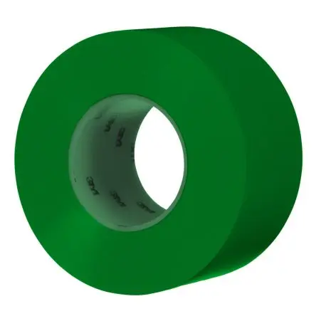 Produktfoto 1 von 3M Vinyl Bodenmakierung Grün Typ Markierungsband, Stärke 0.4 mm, 76.2mm x 32.9 m