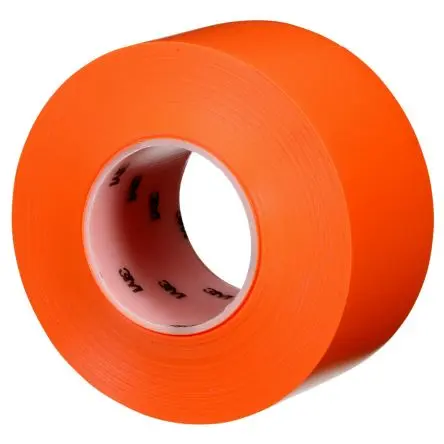 3M 971 Vinyl Bodenmakierung Orange Typ Markierungsband, Stärke 0.432 mm, 76.2mm x 32.918 m