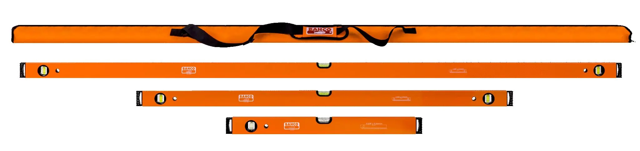 Produktfoto 1 von Bahco Wasserwaage, Typ Box-Nivellierung, Rahmen Aluminium, 8 Libelle/n, 0.5 mm/m