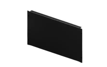 Produktfoto 1 von Rittal Stahl Abdeckplatte 6 U, Schwarz