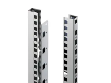 Produktfoto 1 von Rittal DK Befestigungswinkel, Befestigungswinkel für 19 in 24 U DK 1200 mm, Stahl, 2 pro Paket Stück 482.6mm