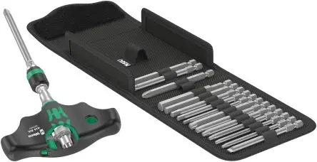 Produktfoto 1 von Wera Hex-Plus Sechskant Schrauber 1/4 in, Länge 150 mm, 17-teilig