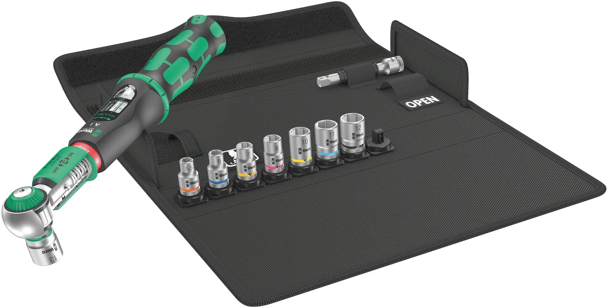 Produktfoto 1 von Wera Safe-Torque A 1 Set 1 1/4 in Klick-Drehmomentschlüssel-Set Vierkant 2 To 12 Nm