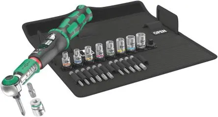 Produktfoto 1 von Wera Safe-Torque A 2 Set 1 1/4 in Klick-Drehmomentschlüssel-Set Sechskant 2 To 12 Nm, Länge 275mm