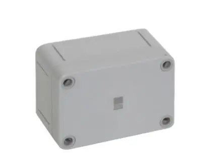 Produktfoto 1 von Rittal PK Polycarbonat Wandanschlusskasten RAL 7035 IP66, HxBxT 65 mm, 94 mm x 57 mm