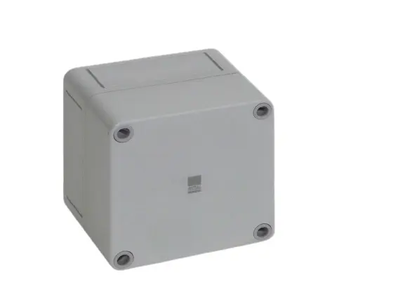 Produktfoto 1 von Rittal PK Polycarbonat Wandanschlusskasten RAL 7035 IP66, HxBxT 81 mm, 94 mm x 94 mm