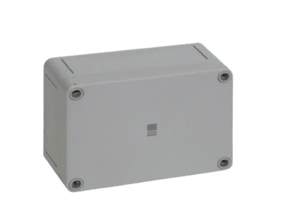 Produktfoto 1 von Rittal PK Polycarbonat Wandanschlusskasten RAL 7035 IP66, HxBxT 94 mm, 130 mm x 57 mm