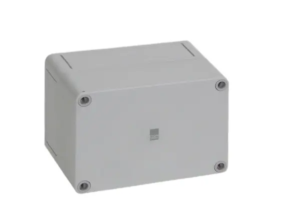 Produktfoto 1 von Rittal PK Polycarbonat Wandanschlusskasten RAL 7035 IP66, HxBxT 94 mm, 130 mm x 81 mm