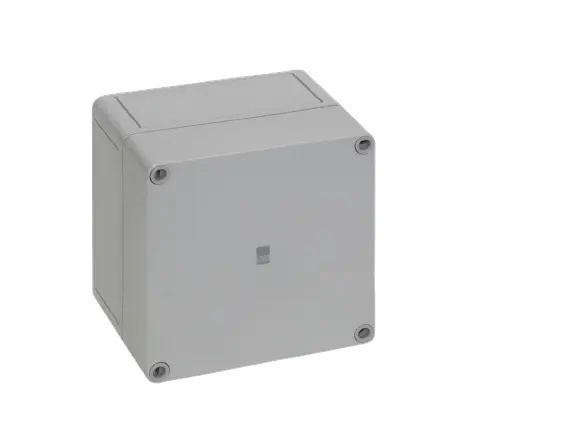 Produktfoto 1 von Rittal PK Polycarbonat Wandanschlusskasten RAL 7035 IP66, HxBxT 99 mm, 130 mm x 130 mm