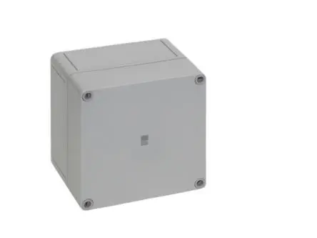 Produktfoto 1 von Rittal PK Polycarbonat Wandanschlusskasten RAL 7035 IP66, HxBxT 99 mm, 130 mm x 130 mm