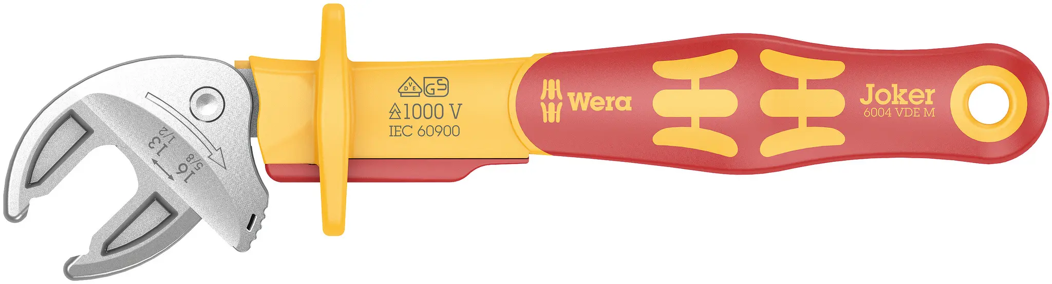 Produktfoto 1 von Wera VDE 1000V zugelassen Schraubenschlüssel Isoliert, Länge 190 mm