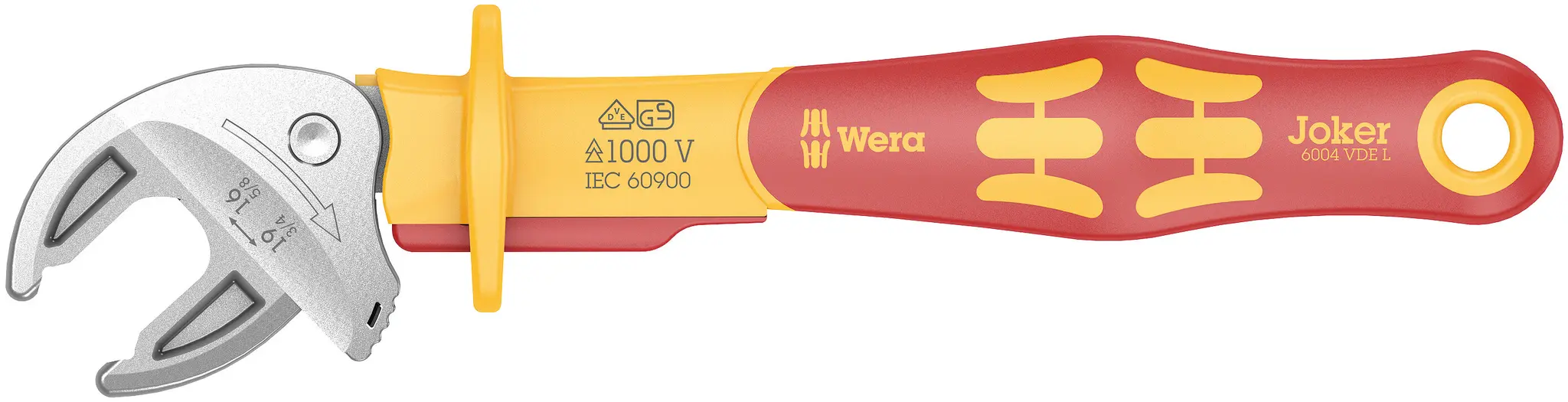 Produktfoto 1 von Wera VDE 1000V zugelassen Schraubenschlüssel Isoliert, Länge 226 mm