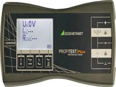 Produktfoto 1 von Gossen Metrawatt PROFITEST PVSUN Multifunktionsprüfgerät Erdungswiderstandsmessung USB 2.0 1000V 1000V max.