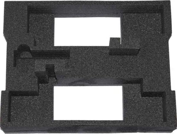 Produktfoto 1 von Gossen Metrawatt Foam SORTIMO L-BOXX Schaumstoffeinlage Schwarz Rechteckig