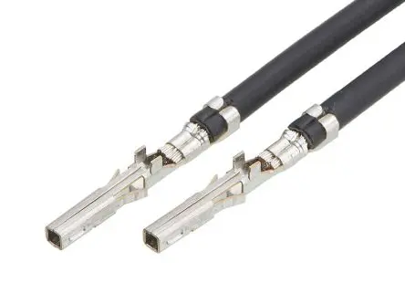 Produktfoto 1 von Molex Mini-Fit 219670 Vorgecrimpter Anschluss Mini-Fit, Schwarz, 75 mm