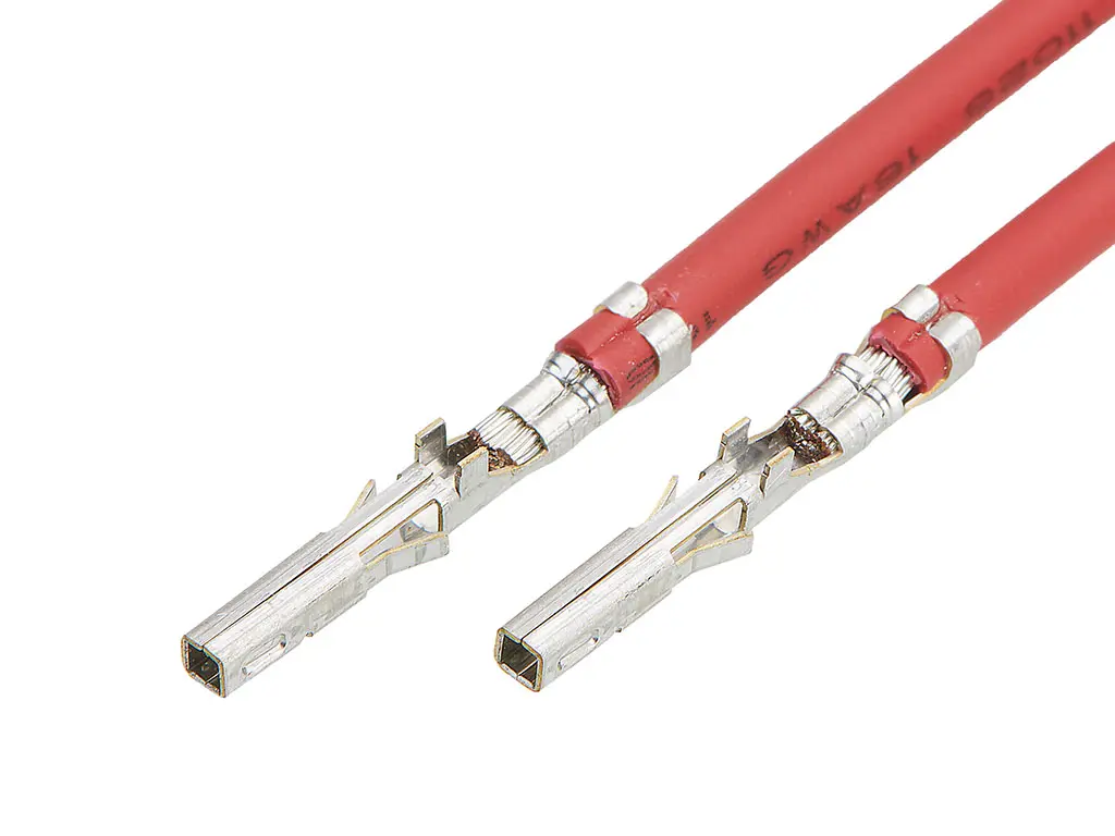 Produktfoto 1 von Molex Mini-Fit 219670 Vorgecrimpter Anschluss Mini-Fit Sigma, Rot, 75 mm