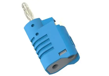 Produktfoto 1 von Electro PJP 4 mm Stecker Blau Messleitung, Kontakt Nickel, 30V, 60 V 36A, Schraubanschluss