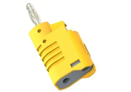 Produktfoto 1 von Electro PJP 4 mm Stecker Gelb Messleitung, Kontakt Nickel, 30V, 60 V 36A, Schraubanschluss
