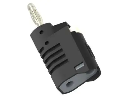 Electro PJP 4 mm Stecker Schwarz Messleitung, Kontakt Nickel, 30V, 60 V 36A, Schraubanschluss