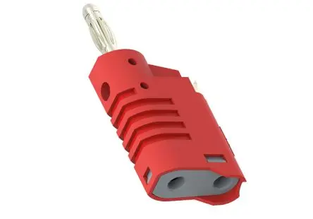 Electro PJP 4 mm Stecker Rot Messleitung, Kontakt Nickel, 30V, 60 V 36A, Schraubanschluss