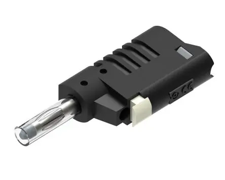 Produktfoto 1 von Electro PJP 4 mm Stecker Schwarz Messleitung, Kontakt Nickel, 30V, 60 V 36A