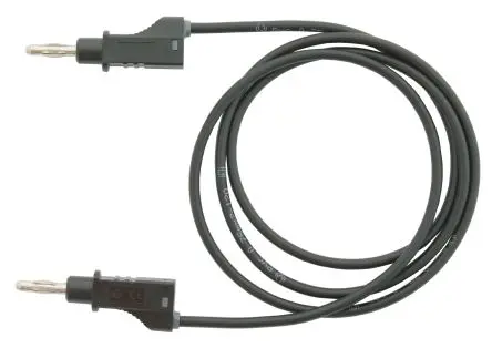 Produktfoto 1 von Electro PJP Messleitung 36A Stecker / Stecker, Schwarz Polyvinylchlorid-isoliert 1 m, 30V, 60 V
