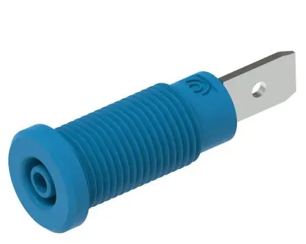 Produktfoto 1 von Electro PJP Buchse Blau Buchse für Laborstecker, Kontakt Nickelbeschichtetes Messing, 600V 10A Steckbar