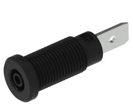 Produktfoto 1 von Electro PJP Buchse Schwarz Buchse für Laborstecker, Kontakt Nickelbeschichtetes Messing, 600V 10A Steckbar
