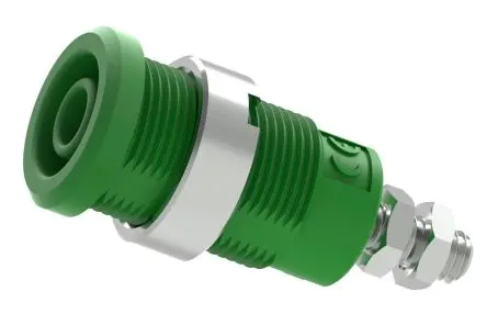 Produktfoto 1 von Electro PJP Buchse Grün Buchse für Laborstecker, Kontakt Vergoldet, 1000V, 600 V 25A Steckbar