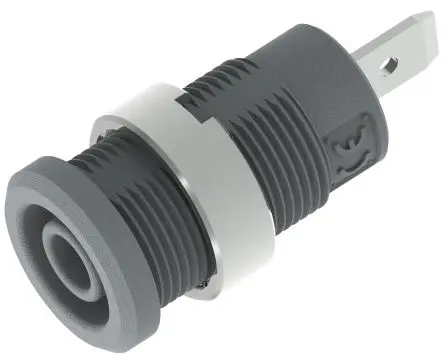 Produktfoto 1 von Electro PJP Buchse Grau Buchse für Laborstecker, Kontakt Vernickelt, Goldbeschichtet, 1000V, 600 V 36A Steckbar