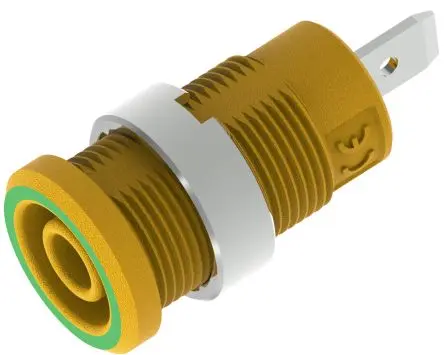 Produktfoto 1 von Electro PJP Buchse Gelb Buchse für Laborstecker, Kontakt Goldbeschichtet, Vernickelt, 1000V, 600 V 36A Steckbar