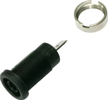 Produktfoto 1 von Electro PJP Buchse Schwarz Buchse für Laborstecker, Kontakt Goldbeschichtet, Vernickelt, 1000V, 600 V 36A Steckbar