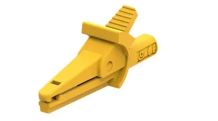 Produktfoto 1 von Electro PJP Vernickelte 8.5 mm Krokodilklemme, Gelb, 10A Isoliert