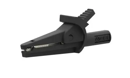 Produktfoto 1 von Electro PJP Vernickelte 8.5 mm Krokodilklemme, Schwarz, 10A Isoliert
