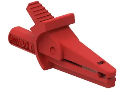 Produktfoto 1 von Electro PJP Vernickelte 8.5 mm Krokodilklemme, Rot, 10A Isoliert