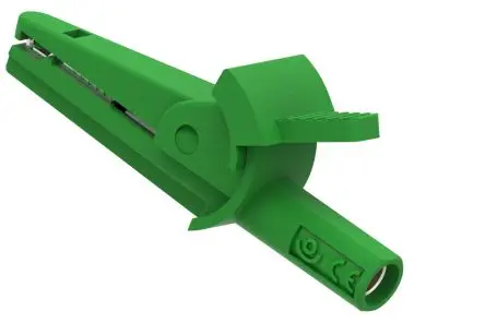 Produktfoto 1 von Electro PJP Vernickelte 8.5 mm Krokodilklemme, Grün, 10A Isoliert