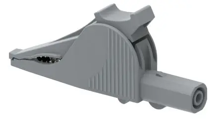 Produktfoto 1 von Electro PJP Vernickelte 32 mm Krokodilklemme, Grau, 36A Isoliert