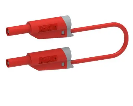 Produktfoto 1 von Electro PJP Messleitung 36A Stecker / Stecker, Blau Polyvinylchlorid-isoliert 1 m, 1kV
