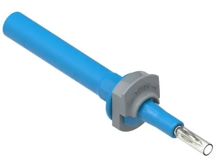 Produktfoto 1 von Electro PJP Schmal Prüfspitze Blau, Messing Spitze 4 mm, 1kV 20A