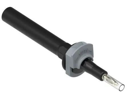 Produktfoto 1 von Electro PJP Schmal Prüfspitze Schwarz, Messing Spitze 4 mm, 1kV 20A