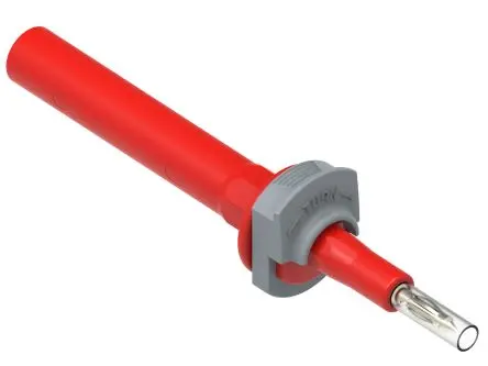 Produktfoto 1 von Electro PJP Schmal Prüfspitze Rot, Messing Spitze 4 mm, 1kV 20A