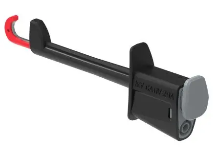 Produktfoto 1 von Electro PJP 4 mm Hakenklemme Schwarz 20A, Messing Spitze 4 mm, 1kV
