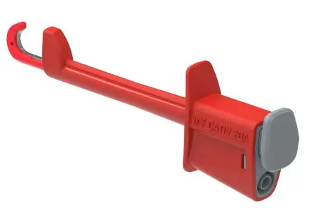 Produktfoto 1 von Electro PJP 4 mm Hakenklemme Rot 20A, Messing Spitze 4 mm, 1kV