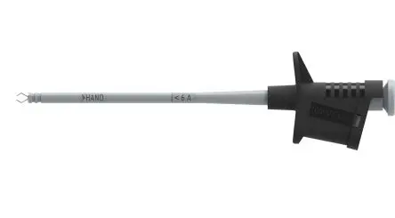 Produktfoto 1 von Electro PJP 4 mm Greifklemme Schwarz 6A, Stahl Spitze, 1kV