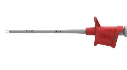 Produktfoto 1 von Electro PJP 4 mm Greifklemme Rot 6A, Stahl Spitze, 1kV