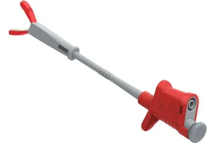 Produktfoto 1 von Electro PJP Vernickelte 23 mm Krokodilklemme, Rot, 6A Isoliert