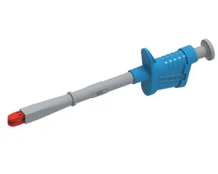 Produktfoto 1 von Electro PJP Vernickelte 12 mm Krokodilklemme, Blau, 20A Isoliert