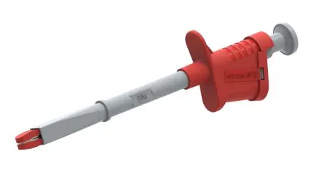 Produktfoto 1 von Electro PJP Vernickelte 12 mm Krokodilklemme, Rot, 20A Isoliert