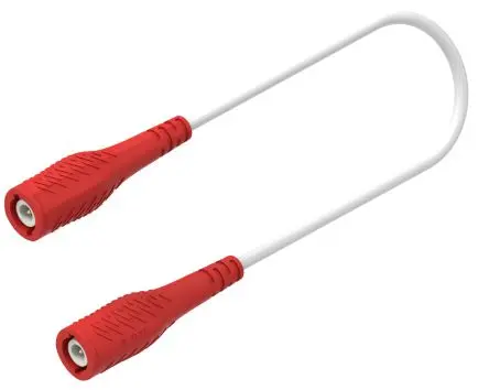 Electro PJP Messleitung 3A Stecker / Stecker, Rot Polyvinylchlorid-isoliert 2 m, 1000V, 300 V